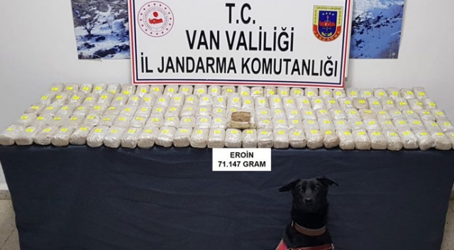 Van’da 71 kilo 147 gram eroin ele geçirildi Van’da 71 kilo 147 gram eroin ele geçirildi