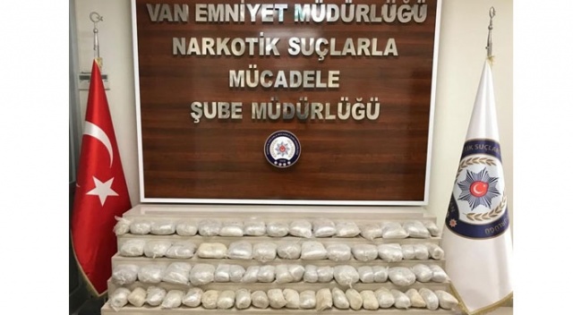Van polisi 2018 yılında 6 ton 417 kilo uyuşturucu ele geçirdi