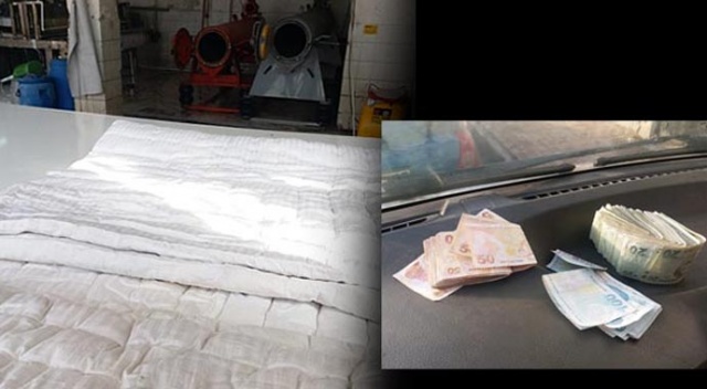 Yıkamaya verilen yorganın içinden deste deste para çıktı