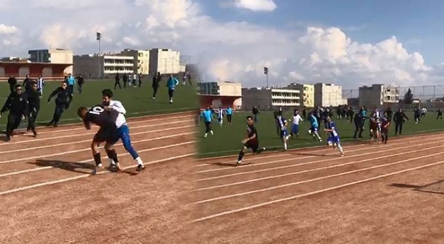 Amatör maçta futbolcular hastanelik oldu Amatör maçta futbolcular hastanelik oldu