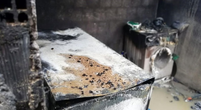 Anne 3 çocuğunu alevlerin arasından kurtardı