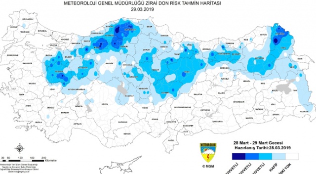Bursalı çiftçilere don ikazı