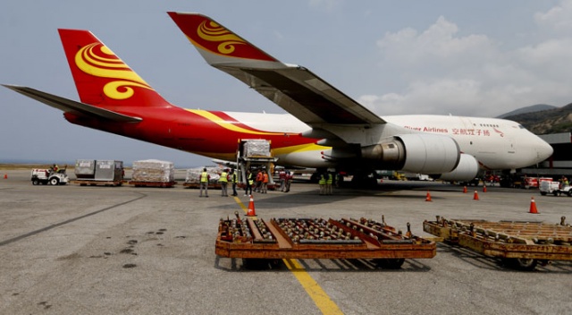 Çin’den Maduro’ya 65 tonluk yardım Çin’den Maduro’ya 65 tonluk yardım