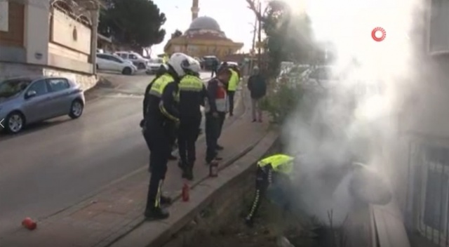 Cumhurbaşkanı Erdoğan'ın oy kullanacağı okulun yanında inanılmaz kaza