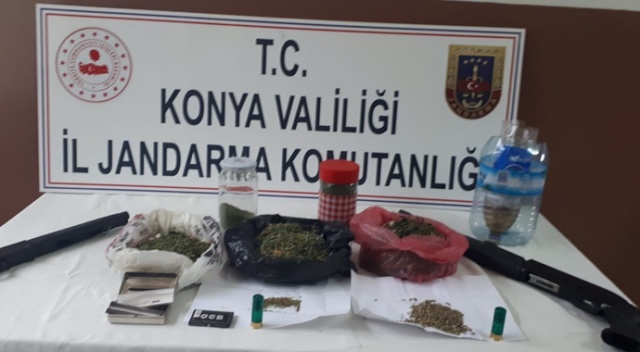 Çumra’da Jandarma’dan uyuşturucu operasyonu