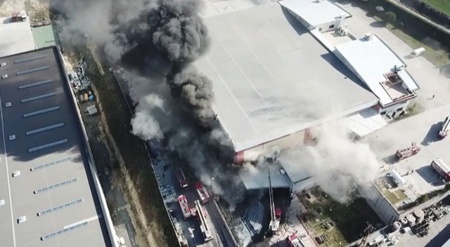 Hadımköy'de fabrika yangını!