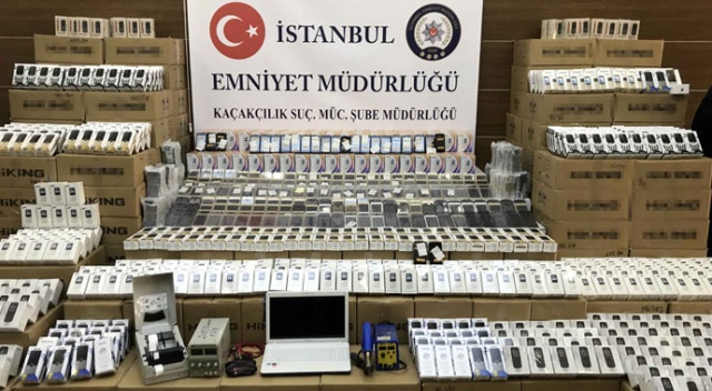 İstanbul’da 47 bine yakın gümrük kaçağı cep telefonu ele geçirildi