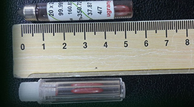 Nükleer silahlarda kullanılan 10,5 gram kırmızı cıva Sivas'ta ele geçirildi Nükleer silahlarda kullanılan 10,5 gram kırmızı cıva Sivas'ta ele geçirildi