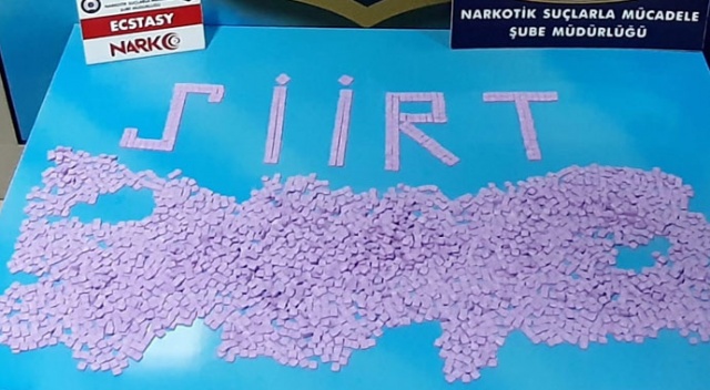 Siirt’te 4 bin 250 adet Extacy ele geçirildi Siirt’te 4 bin 250 adet Extacy ele geçirildi