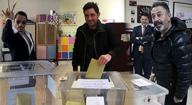 Ünlü isimler böyle oy kullandı