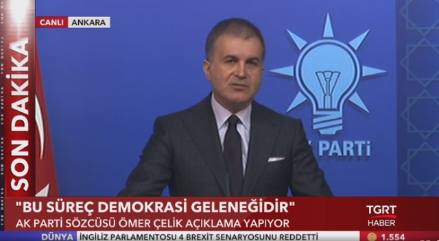 AK Parti Sözcüsü Ömer Çelik: 'İtiraz, seçim sürecinin parçasıdır' AK Parti Sözcüsü Ömer Çelik: 'İtiraz, seçim sürecinin parçasıdır'