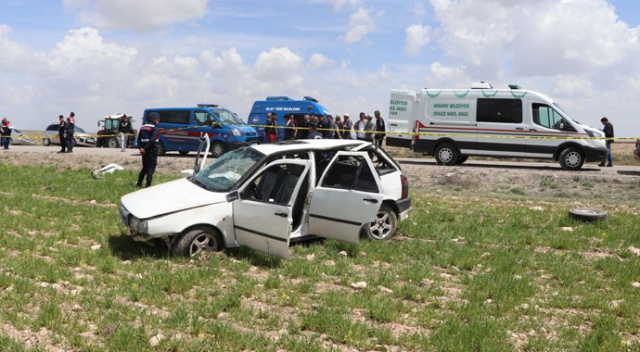 Aksaray’da otomobil takla attı: 1 ölü, 5 yaralı