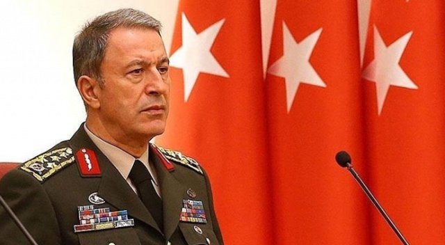 Bakan Akar'dan şehit asker için başsağlığı Bakan Akar'dan şehit asker için başsağlığı