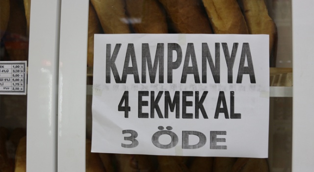 Bu markette ekmeği 75 kuruşa almak mümkün