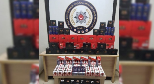 Denizli’de kaçak madeni yağ ve ilaç operasyonu Denizli’de kaçak madeni yağ ve ilaç operasyonu