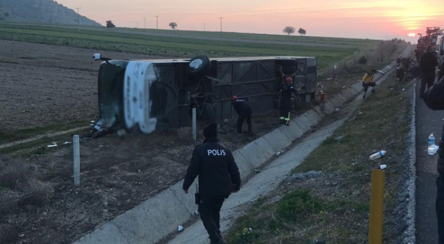 Denizli’de otobüs kazası: 2 ölü, 20’ye yakın yaralı Denizli’de otobüs kazası: 2 ölü, 20’ye yakın yaralı
