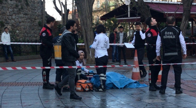 Galata Kulesi’nde feci olay Galata Kulesi’nde feci olay