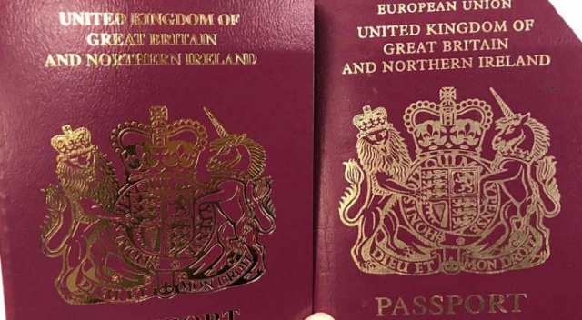 İngiliz pasaportlarında AB ibaresi kaldırıldı