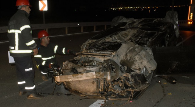 Kırıkkale&#039;de otomobil devrildi: 2 yaralı