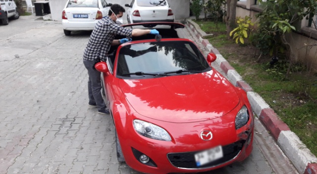 Otomobil hırsızları kovalamaca sonucu yakalandı