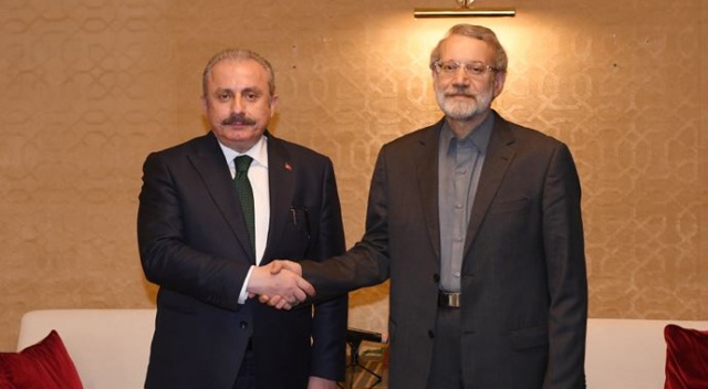 TBMM Başkanı Şentop İran Meclis Başkanı Laricani'yle görüştü TBMM Başkanı Şentop İran Meclis Başkanı Laricani'yle görüştü