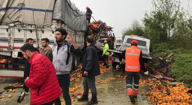 TEM&#039;de zincirleme kaza; İstanbul yönü ulaşıma kapandı