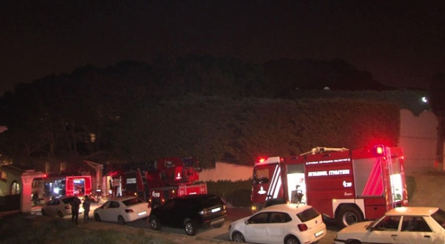 Üsküdar'da villa yangını