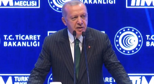 Cumhurbaşkanı Erdoğan: İhracatımız %5,4 artarak 15 milyar dolara ulaştı