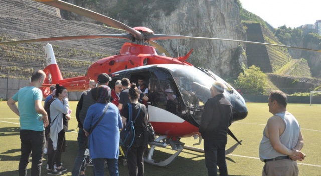Hava ambulansı 1 aylık Elfin bebek için havalandı Hava ambulansı 1 aylık Elfin bebek için havalandı