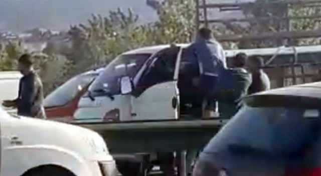 İftar saati yol kavgası