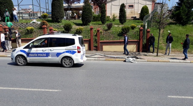 Küçükçekmece’de akıl almaz kaza