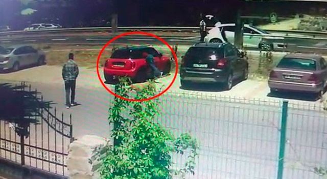20 saniyede otomobilden hırsızlık 20 saniyede otomobilden hırsızlık
