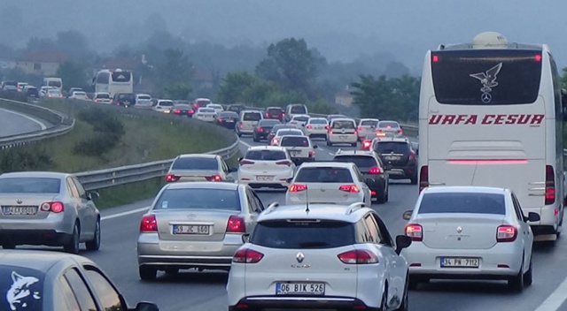 Bolu Dağı’nda yoğun bayram trafiği