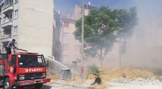 Çocukların attığı torpil yangın çıkardı