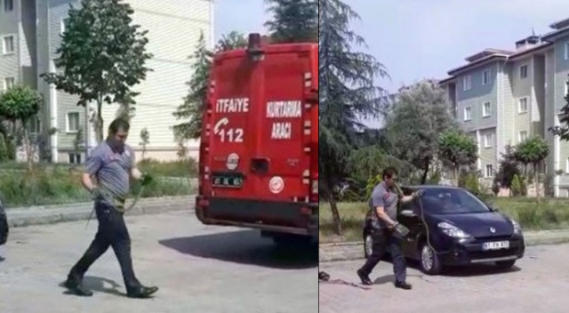 Düzce’de yılan paniği