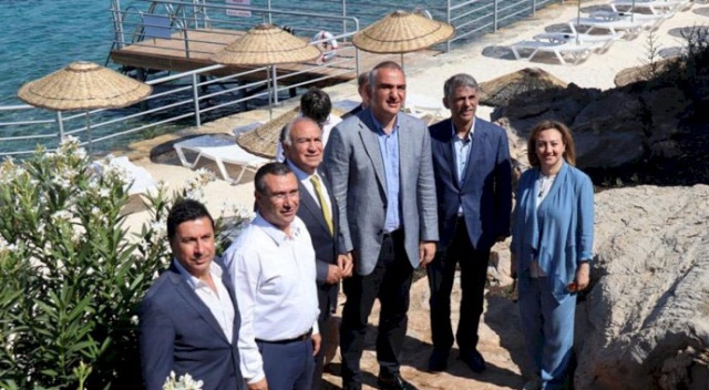 Kültür ve Turizm Bakanlığı'nın ilk halk plajı Bodrum’da açıldı