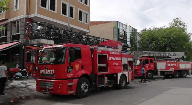 Lokantada yangın paniği
