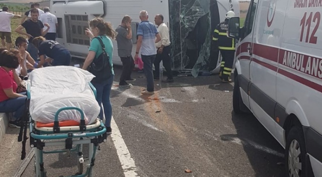 Tekirdağ’da trafik kazası: 18 yaralı Tekirdağ’da trafik kazası: 18 yaralı