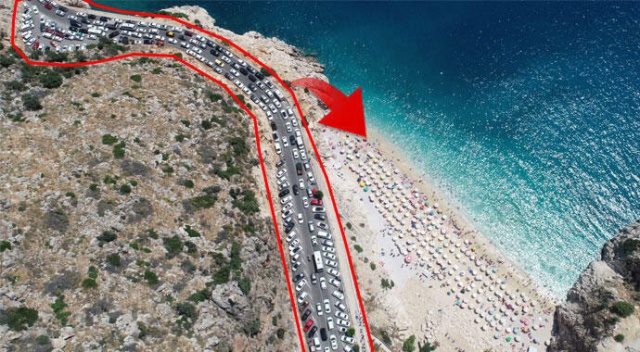 Türkiye’nin dünyaca ünlü plajında izdiham! Türkiye’nin dünyaca ünlü plajında izdiham!