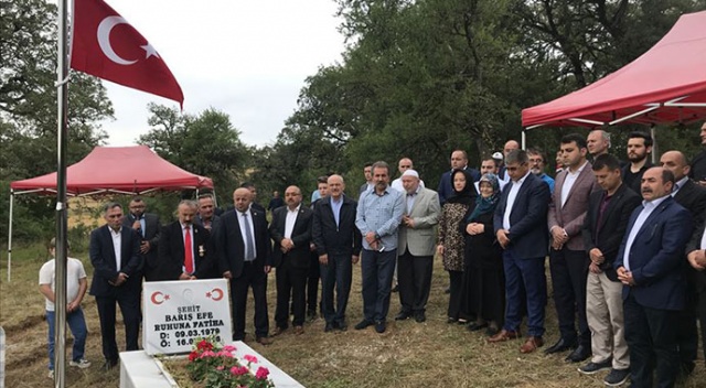 15 Temmuz şehidi mezarı başında anıldı