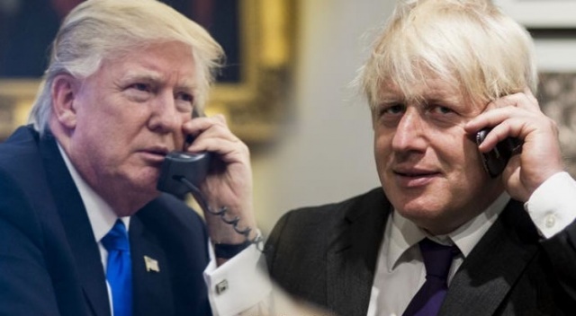 Boris Johnson ile Trump telefonda görüştü Boris Johnson ile Trump telefonda görüştü