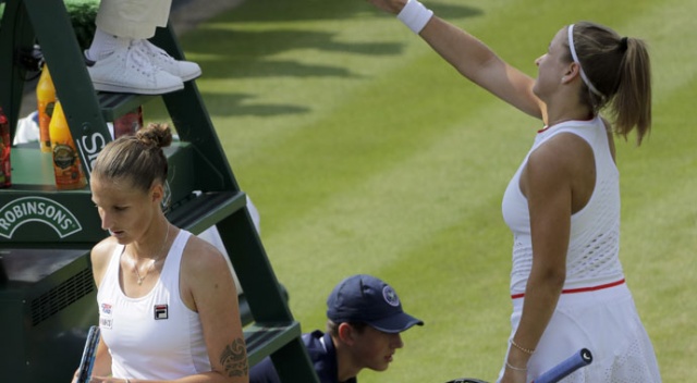 Dünya 3 numarası Pliskova, Wimbledon'a veda etti Dünya 3 numarası Pliskova, Wimbledon'a veda etti