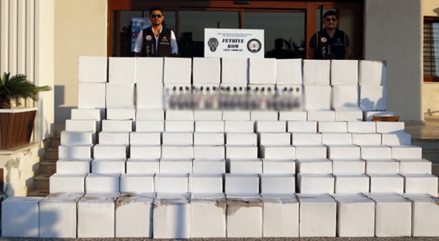 Fethiye'de bin 535 litre sahte içki ele geçirildi Fethiye'de bin 535 litre sahte içki ele geçirildi