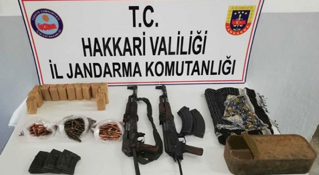 Hakkari&#039;deki operasyonda silah ve mühimmat ele geçirildi