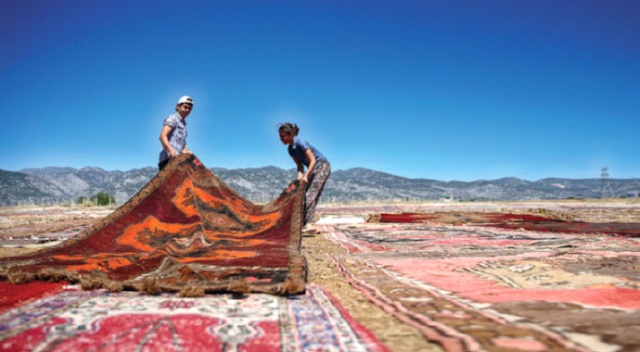 Halılara  tabii  temizlik