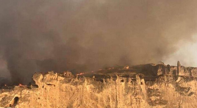 Hasankeyf'te yangın Hasankeyf'te yangın