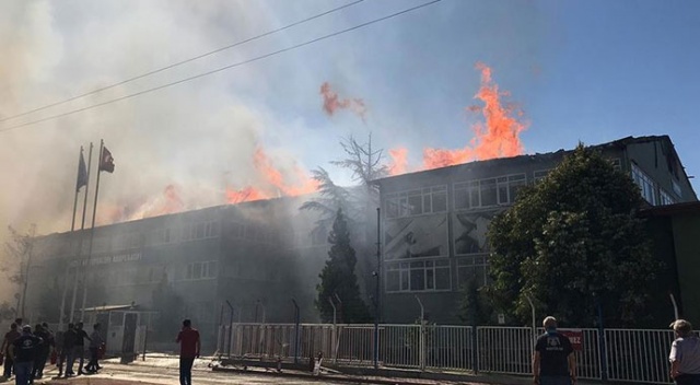 Konya&#039;da silah fabrikasında korkutan yangın