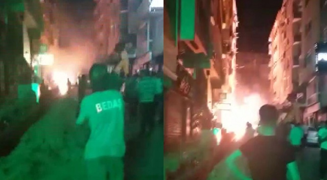 Şirinevler'de, kablolardaki patlamalar korkuttu Şirinevler'de, kablolardaki patlamalar korkuttu