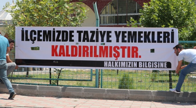 Taziye yemeği geleneğine son Taziye yemeği geleneğine son