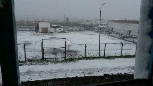 Temmuz ayında kar yağdı